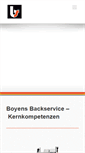 Mobile Screenshot of boyensbackservice.de